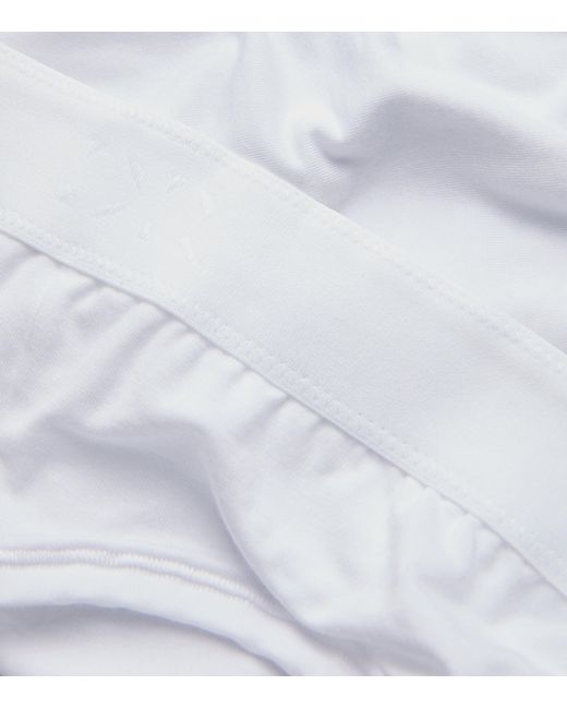 Derek Rose White Micro Modal Briefs for men