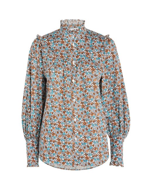 Weekend by Maxmara Gray Floral Molo Blouse