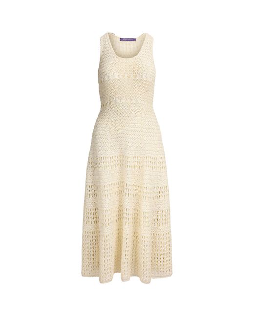 Ralph Lauren Natural Cotton Solana Midi Dress