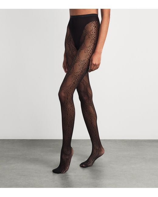 Falke White Paisley Gilda Tights