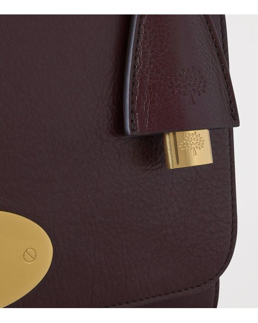 Mulberry Purple Medium Leather Lily Shoulder Bag