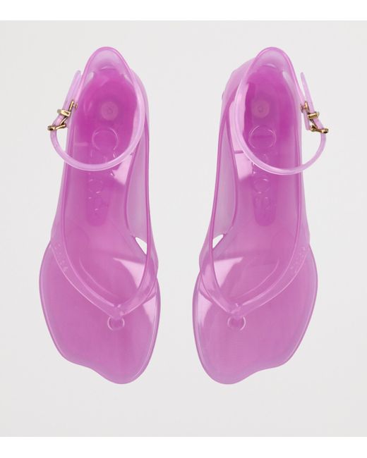 Chloé Purple Jelly Sandals 25