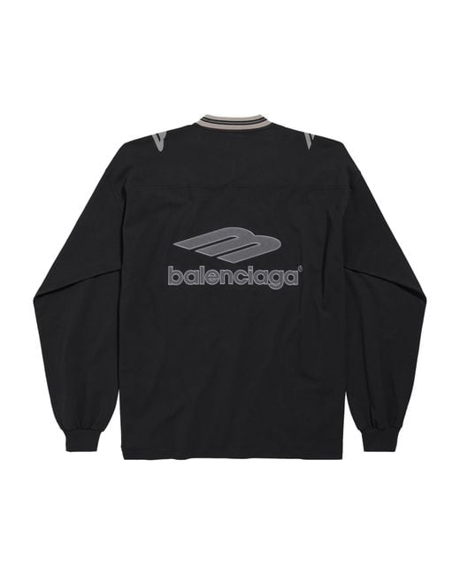 Balenciaga Black Cotton 3B Sports Icon T-Shirt for men