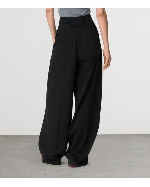 Loewe Black Wool-Blend Cargo Trousers