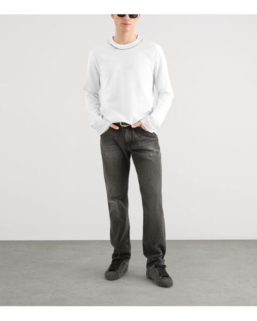 Dolce & Gabbana Gray Straight Jeans for men