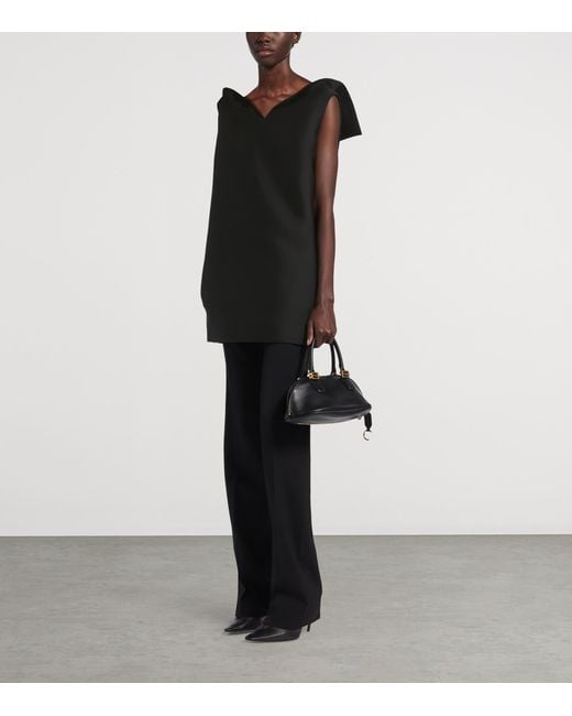 Balenciaga Black Vareuse Mini Dress