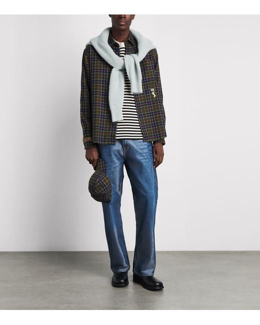 Barbour Gray X Paul Smith Cotton Tartan Shirt for men