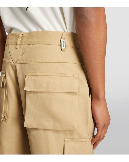 Represent Natural Baggy Cargo Trousers for men