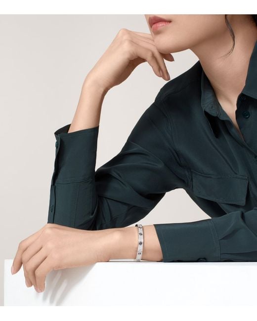 Cartier White Love Classic And Diamond Ceramic Paved Bracelet