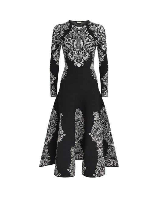 Ulla Johnson Black Jacquard Callista Midi Dress