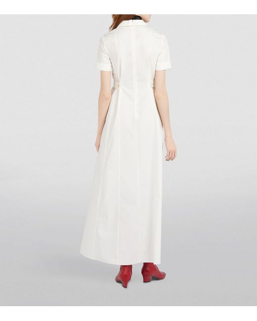 Gucci White Cotton Poplin Midi Dress