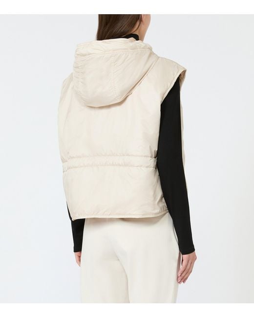 Weekend by Maxmara Natural Reversible Hooded Puffer Gilet