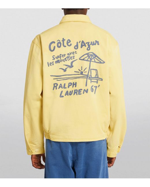 Polo Ralph Lauren Yellow Vintage-logo Cotton Windbreaker Jacket X for men
