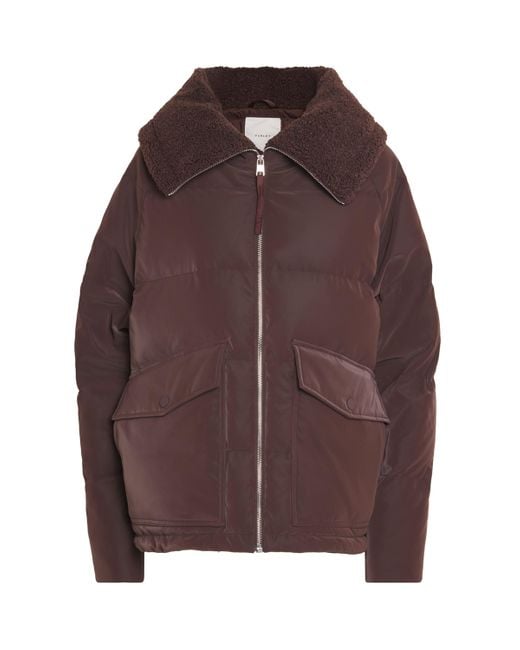Varley Brown Down Roseville Puffer Jacket
