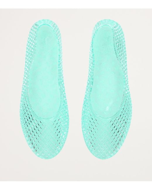 Ancient Greek Sandals Green Jelly Iro Ballet Flats