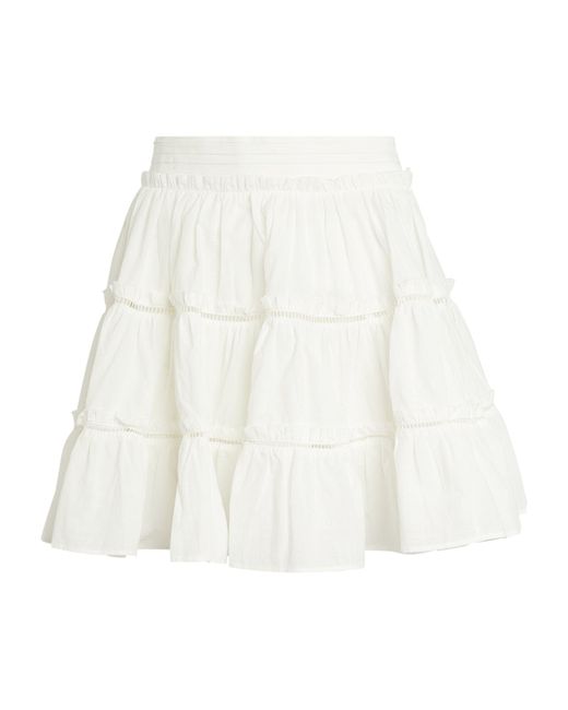 Aje. Cotton Recurrence Mini Skirt in White - Lyst