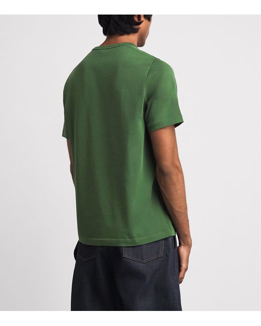 J.W. Anderson Green Cotton Scattered Letters T-Shirt for men