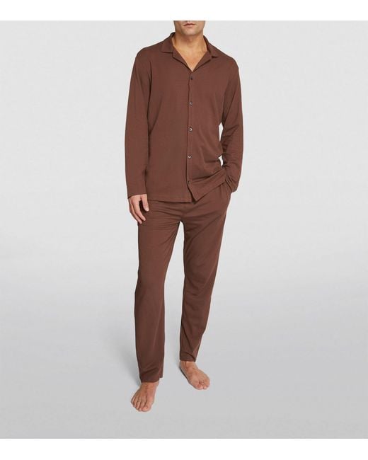 Calvin Klein Brown Cotton-blend Pyjama Set for men
