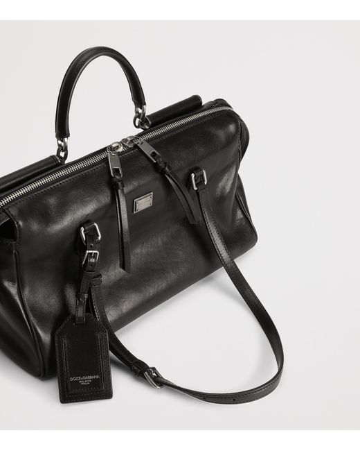 Dolce & Gabbana Black Calfskin Vittoria Shoulder Bag