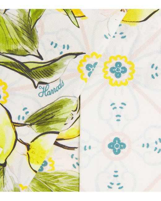 Harrods Metallic Silk High Summer Twilly Scarf