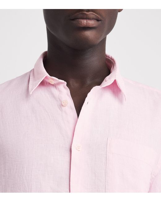Vilebrequin Pink Linen Shirt for men