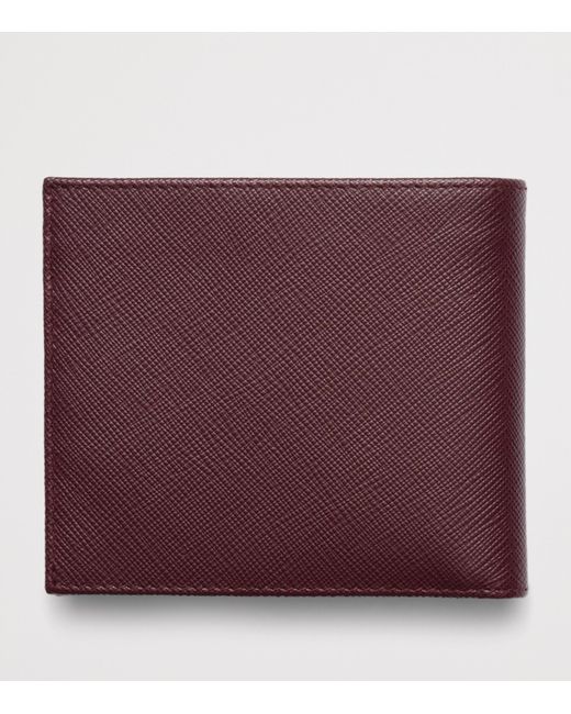 Prada Purple Saffiano Leather Wallet for men