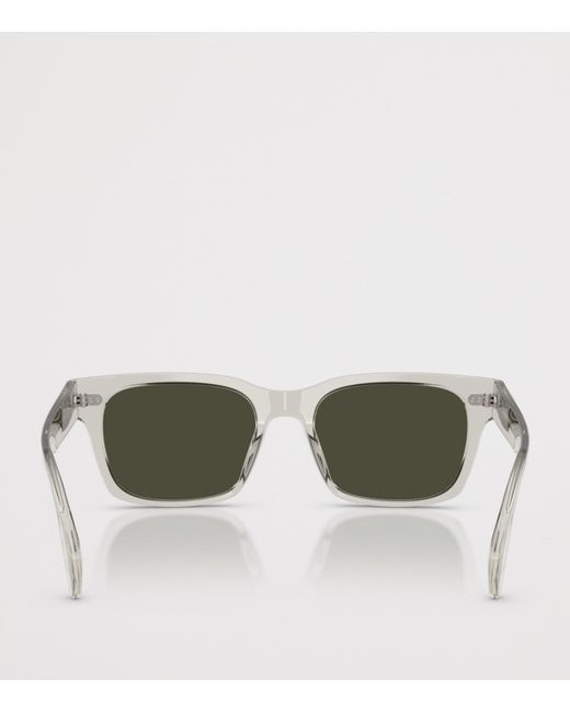 Oliver Peoples Green Ryce Rectangle Sunglasses