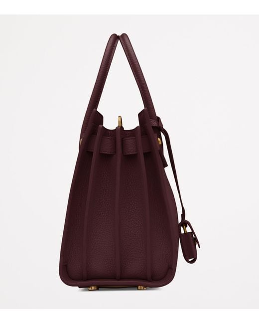 Saint Laurent Purple Baby Sac De Jour Tote Bag