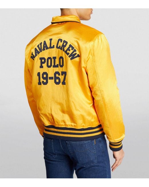 Polo Ralph Lauren Blue Reversible Varsity Jacket for men