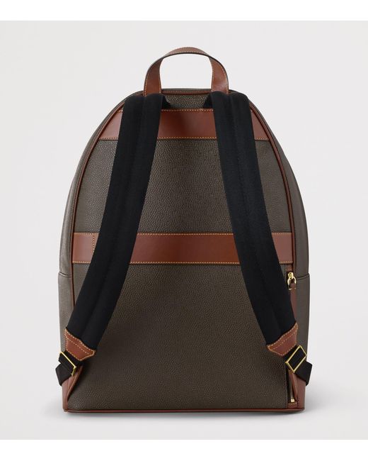 Mulberry Brown Faux Leather Heritage Backpack for men