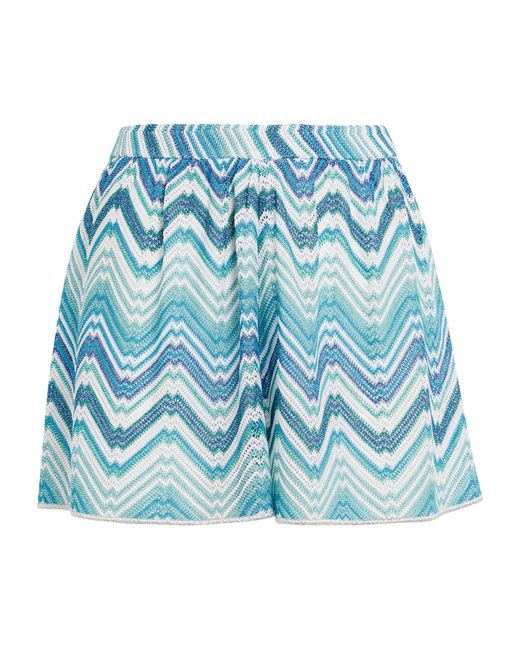 Missoni Blue Zigzag Beach Shorts