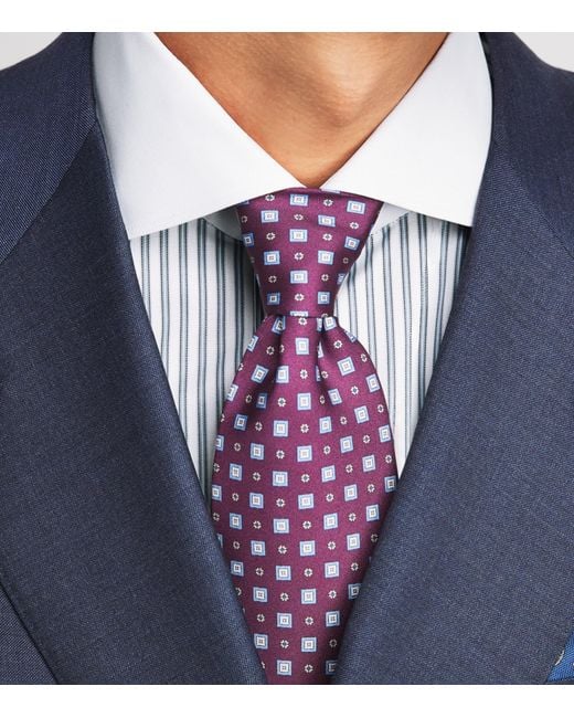 Eton of Sweden Blue Cotton Stripe Slim Fit Shirt for men