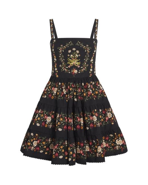 Agua Bendita Black Cotton Lima Paramo Mini Dress