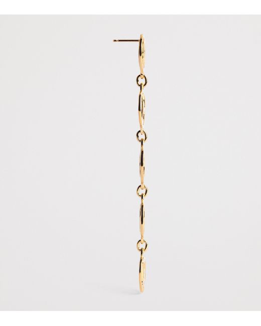 Chloé Metallic Script Earrings