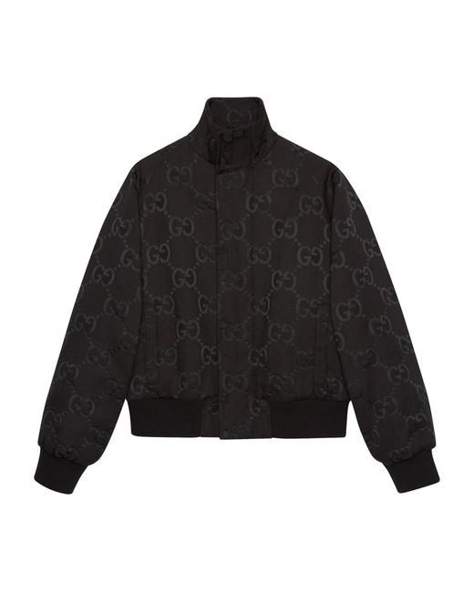Gucci Black Gg Bomber Jacket for men