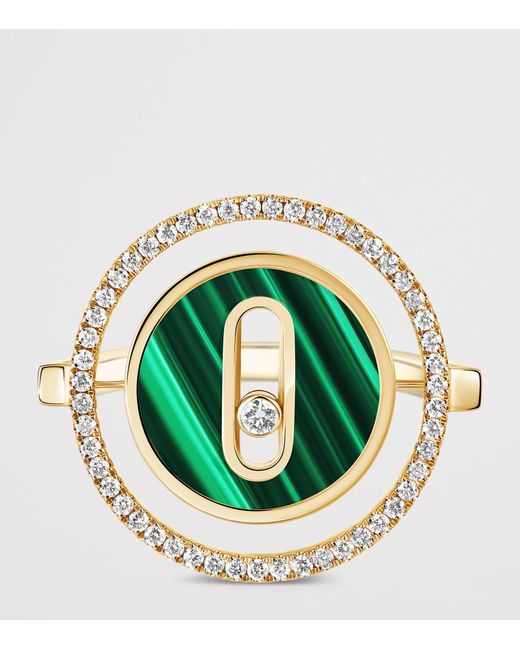 Messika Metallic Lucky Move, Diamond And Malachite Ring