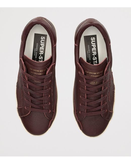 Golden Goose Deluxe Brand Brown Leather Superstar Sneakers