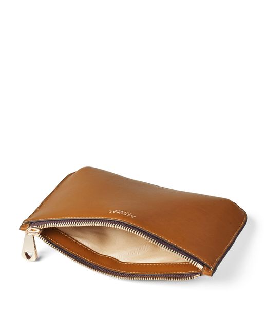 Aspinal Brown Medium Leather Ella Pouch