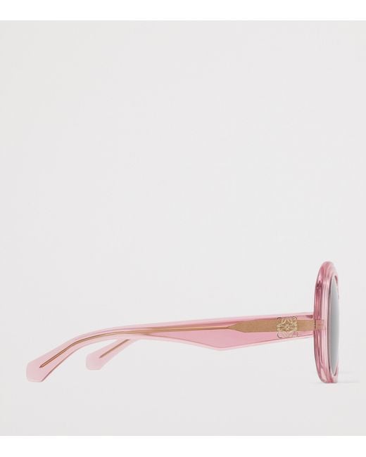Loewe Brown Square Steps Sunglasses
