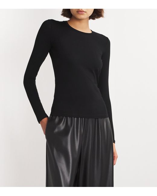 Weekend by Maxmara Black Jersey Long-Sleeve T-Shirt