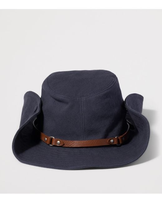 Miu Miu Blue Drill Cowboy Hat