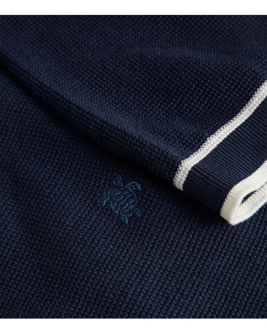Vilebrequin Blue Cotton Pezou Polo Shirt for men