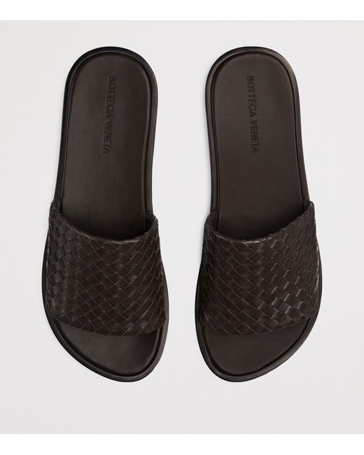 Bottega Veneta Brown Lambskin Elio Mules for men