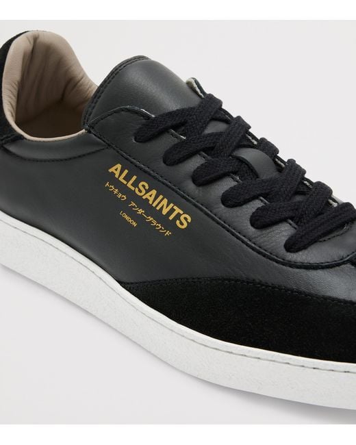 AllSaints Black Leather Thelma Sneakers
