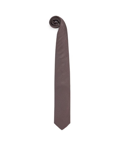 Corneliani Purple Silk Jacquard Tie for men