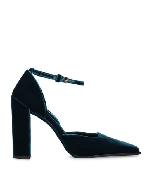Alaïa Blue Velvet D'Orsay Pumps