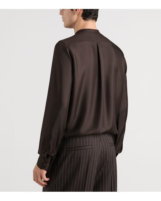 Dolce & Gabbana Black Silk Shirt for men