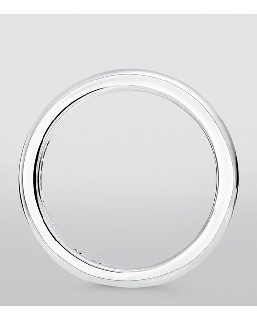 Graff White Platinum D-shape Ring