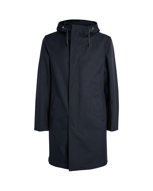 Yves Salomon Blue Hooded Parka Coat for men