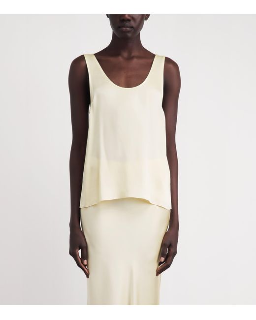 Anine Bing Natural Silk Lea Tank Top